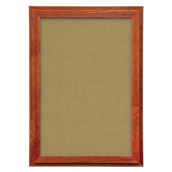 Outdoor Enclosed Combo Board, 72"x36", Black Frame/Green & Cobalt